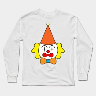 Clown - funny face. Long Sleeve T-Shirt